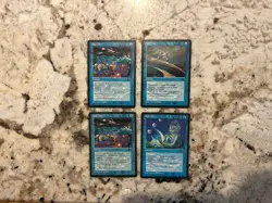 Mtg High Tide x4 - Magic the Gathering High Tide Played - Image 1