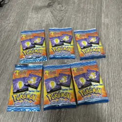 (6) 1999 Vintage Action Flipz Pokemon Series One Hobby Exclusive Booster Pack - Image 1