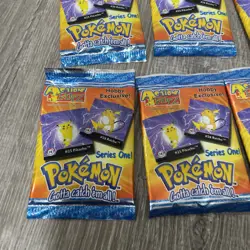 (6) 1999 Vintage Action Flipz Pokemon Series One Hobby Exclusive Booster Pack - Image 2