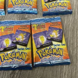 (6) 1999 Vintage Action Flipz Pokemon Series One Hobby Exclusive Booster Pack - Image 3