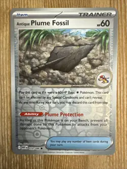 Antique Plume Fossil 079/086 Common Reverse Holo - Pokemon TCG White Flare - NM - Image 1