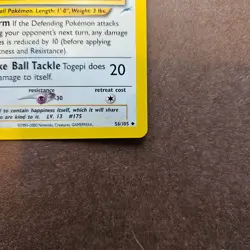 Togepi 56/105 Pokemon Neo Destiny Card - LP - Image 5