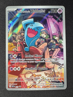 2023-25 Pokemon SV Black Star Promos SVP EN Team Rocket's Wobbuffet #203 - Image 1