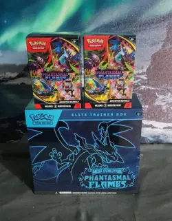 Pokemon Phantasmal Flames Elite Trainer Box ETB + 2 Phantasmal Booster Bundles - Image 1