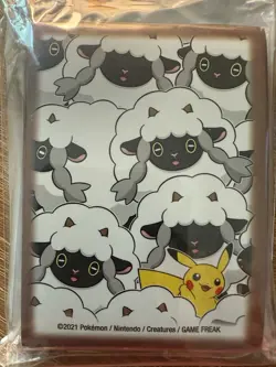 Pokemon Center Exclusive Sleeves Wooloo Fluffy Flock - Image 1