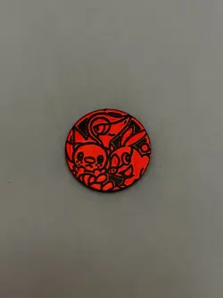 Snivy Tepig Oshawott Red Pokemon TCG Coin - Image 1