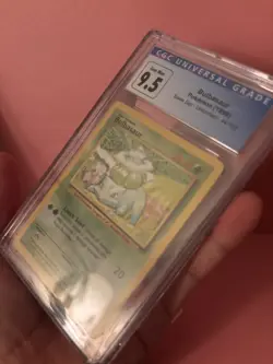 Bulbasaur Non-Holo Base Set Unlimited 44 CGC 9.5 now CGC 10 GEM MINT Pokemon TCG - Image 3