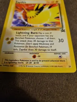 Zapdos 23 Promo Rare Pokemon - Vintage 1999-2000 Wizards - Near Mint - Image 5