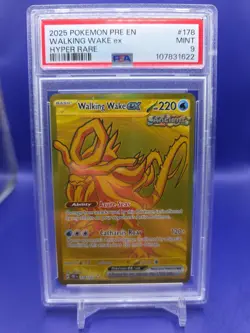 2025 POKEMON SV PRISMATIC EVOLUTIONS PRE EN #178/131 WALKING WAKE EX HR PSA 9 - Image 1