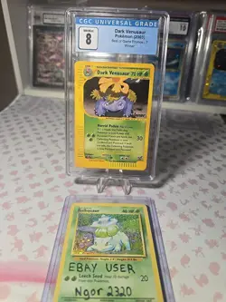 Pokemon Dark Venusaur Best of Game Winner Promo #7 CGC 8 - Image 2