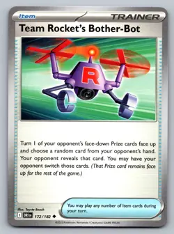 Pokemon TCG SV10: Destined Rivals Team Rocket's Bother-Bot 172/182 - Image 1