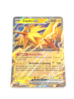 Zapdos ex 145/165 Double Rare Holo POKEMON TCG S&V 151 MEW ENGLISH NM/M - Image 1