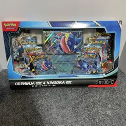 New Pokemon TCG Greninja Ex & Kingdra Ex Special Collection Sealed Box 8 Packs - Image 1