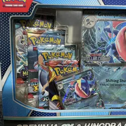New Pokemon TCG Greninja Ex & Kingdra Ex Special Collection Sealed Box 8 Packs - Image 2