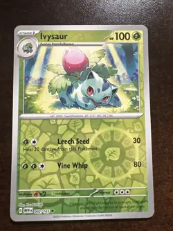 Ivysaur 002/165 Reverse Holo NM Pokemon TCG Scarlet & Violet 151 - Image 1