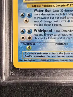 POLIWRATH 1999 Pokemon Base Unlimited Holo 13/102 - PSA 5 - Image 5