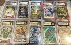 Lot Of Pokemon Slabs Charizard Black Star Promo Magikarp Triple Beat - Image 1