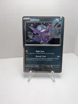 Pokemon TCG Sableye 136/193 Cosmos Holo Rare Sv: Paldea Evolved NM - Image 1