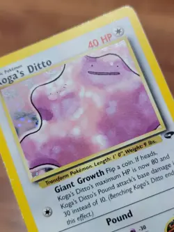 Koga's Ditto Holo-Rare - 10/132 Gym Challenge Unlimited - Pokemon - MP - Image 2