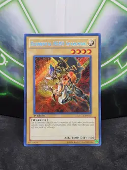 Yugioh Elemental Hero Sparkman LCGX-EN007 Secret 1st Edition NM - Image 1