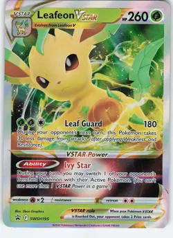 Leafeon VSTAR - SWSH195 Promo Holo SWSH: Sword & Shield Promo Cards NM Pokemon - Image 1