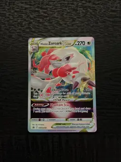Pokemon TCG Hisuian Zoroark VSTAR SWSH Black Star Promos Holo Card SWSH298 NM - Image 1