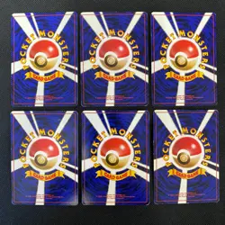 Dark Normal Card Set of 6 Japanese Pokemon Card Old Back s007288 - Image 2