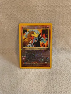 POKEMON CARD Entei Reverse Holo Foil #34 BLACK STAR PROMO *Read Description* - Image 1