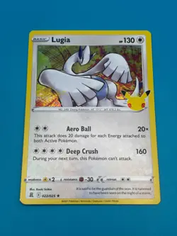 Lugia Pokemon Celebrations Card #22 NM Holo Rare TCG - Image 2