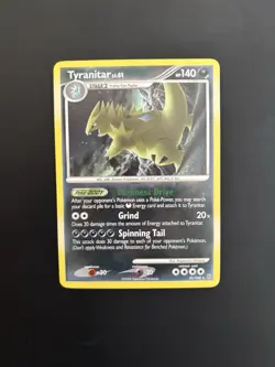 Pokemon TCG Tyranitar Card Diamond Pearl Stormfront 30/100 Regular Non-Holo Rare - Image 1