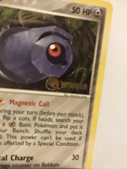 Pokemon Card BELDUM Rare Gold Stamp WINNER Black Star Promo 022 - Image 2