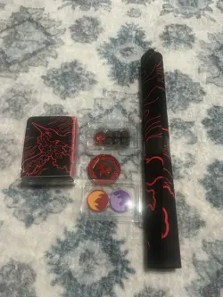 Pokemon Destined Rivals Team Rocket Moltres UPC Deck Box Coin Play Mat No Cards - Image 1