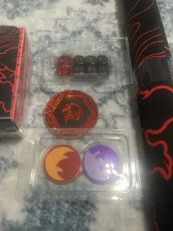 Pokemon Destined Rivals Team Rocket Moltres UPC Deck Box Coin Play Mat No Cards - Image 3