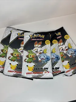 Pokemon TCG First Partner Pack - Galar 3 Jumbo Cards + 2 Booster Packs Lot of 5 820650809613 - Image 1
