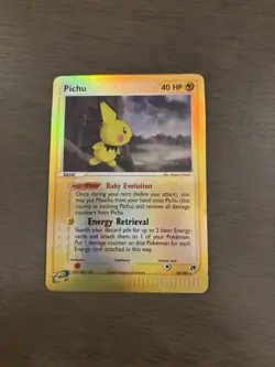 Pokemon Pichu TCG Card 20/100 EX Sandstorm Reverse Holo Rare - Image 1