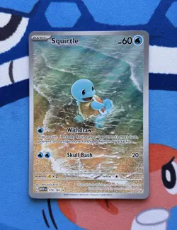 Squirtle 170/165 - NM condition - English Pokemon 151 S&V Illustration Rare Card - Image 1