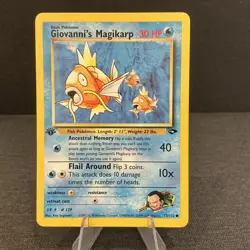 Giovanni's Magikarp 73/132 1st Edition Gym Challenge Vintage Pokemon TCG Card - Image 1