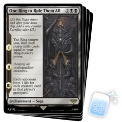 ONE RING TO RULE THEM ALL X4 The Lord Of The Rings Magic MTG MINT CARD - Image 1