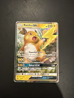 Raichu GX - 29/73 - Pokemon Shining Legends Sun & Moon Ultra Rare Card LP - Image 1