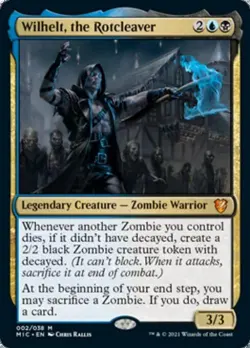 Wilhelt, the Rotcleaver -Foil Light Play MTG Commander 2021 Midnight Hunt - Image 1