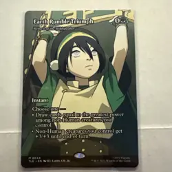 Earth Rumble Triumph Borderless NM X1 Avatar The Last Airbender MTG - Image 1