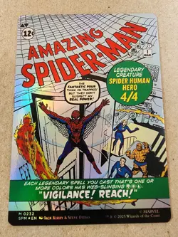 Peter Parker - #232 Foil (Borderless) Marvel's Spider-Man - Mtg - Image 2