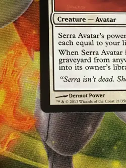 C6758 MTG MAGIC GATHERING COMMANDER 2013 SERRA AVATAR #21 MP MYTHIC - Image 4