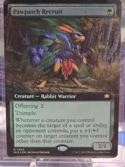 Pawpatch Recruit (Extended Art) Bloomburrow Foil - Image 1