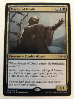 MTG Modern Horizons 2 Master of Death 205/303 NM Rare - Image 1