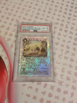2002 Pokemon Legendary Collection Dark Persian #6 Reverse Holo - PSA 8 NM-MT - Image 3