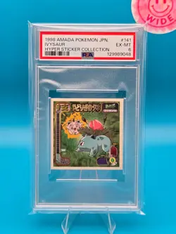 PSA 6 - 1998 AMADA POKEMON JAPANESE HYPER STICKER COLLECTION 141 IVYSAUR - Image 1