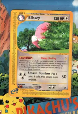 Pokemon TCG Blissey 6/147 Aquapolis Rare Non Holo Damage - Image 1