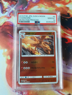 🔥2019 Pokemon Japanese Charizard Sun & Moon Detective Pikachu PSA 10 💎 Mint🔥 - Image 1