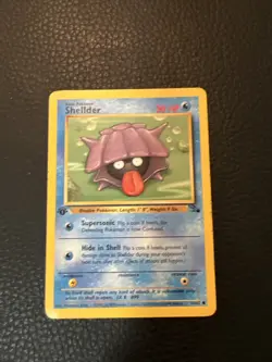 * Shellder 54/62 1st Edition Fossil Common WOTC 1999 Pokemon Card Vintage LP - Image 1